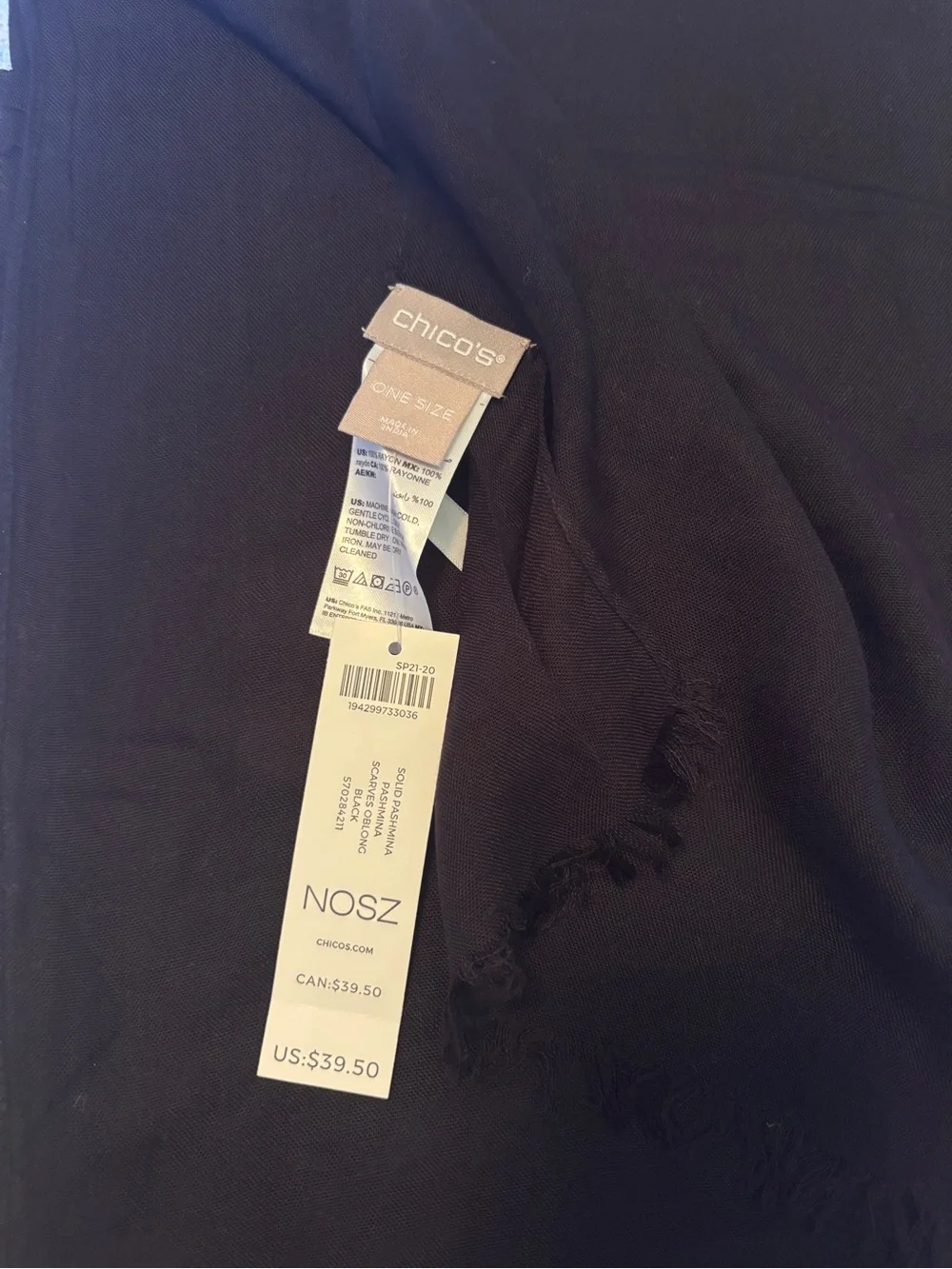 Chicos lightweight sheer